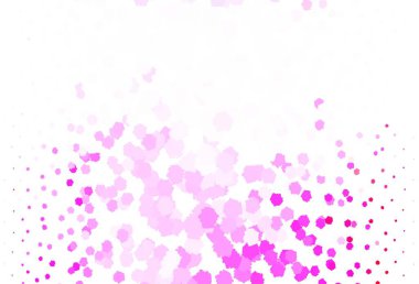 Memphis şekilli açık pembe vektör arkaplan. Soyut gradyan şekilli basit renkli çizimler. Kartvizitiniz için modern tasarım.