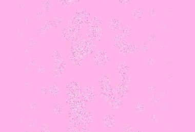 Açık pembe vektör çizim şablonu. Çiçekli. Beyaz arka planda gradyanı olan çiçekler. Markan için şık bir model..