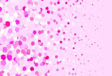 Soyut şekilli açık pembe vektör arkaplanı. Soyut gradyan şekilli basit renkli çizimler. Kartvizitiniz için modern tasarım.