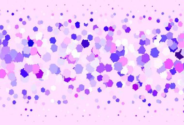 Açık pembe, soyut şekilli mavi vektör arkaplan. Soyut tarzda rengarenk gradyan şekilleri olan bir resim. Bir cep telefonu için arka plan.