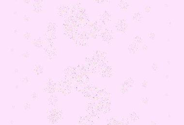 Açık pembe, çiçekli yeşil vektör zarif arkaplan. Beyaz arka planda çiçeklerin dekoratif tasarımı. Marka kitabınız için yeni şablon.