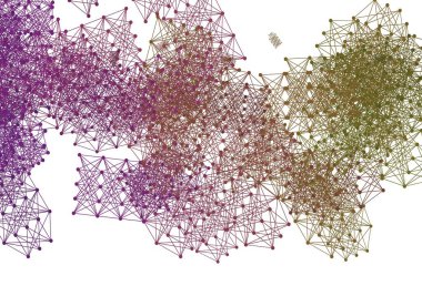Açık Pembe, sarı vektör arkaplan ve yapay zeka verileri. Yapay zekanın bağlantı ve noktalarıyla soyut illüstrasyon. Teklif verilerinin tanıtımı için akıllı tasarım.