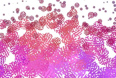 Açık pembe, soyut şekilli sarı vektör dokusu. Rastgele şekillerle soyut tarzda dekoratif tasarım. Web siteniz için basit tasarım.