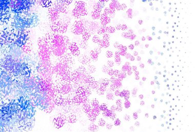 Eğri çizgileri olan açık mor vektör düzeni. Basit bir şekilde parlak renkli bir illüstrasyon. Markan için yeni kompozisyon.