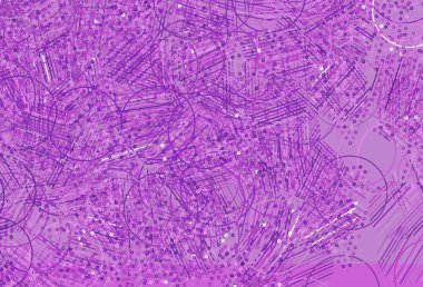 Hafif Mor vektör arka planı, üçgenler, daireler. Çemberler ve üçgenlerle soyut gradyan çizimi. Poster ve afiş için en iyi tasarım.