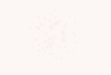 Çiçekli açık kırmızı vektör soyut tasarımı. Beyaz arka planda eskiz karalama çiçekleri. Web siteleri ve pankartlar için desenli desen.