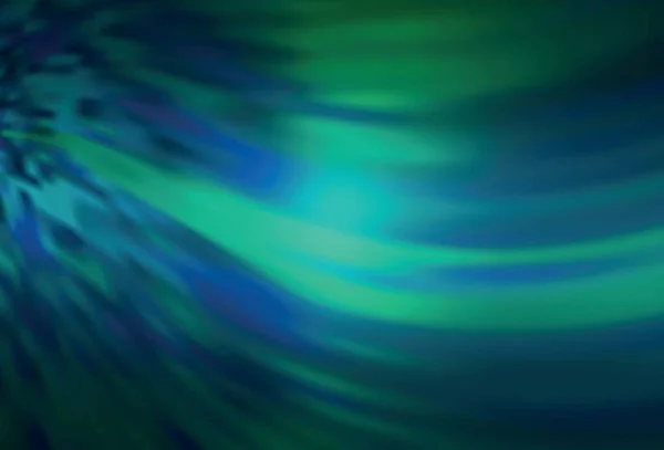 Bleu Clair Motif Flou Vectoriel Vert Nouvelle Illustration Colorée Dans — Image vectorielle