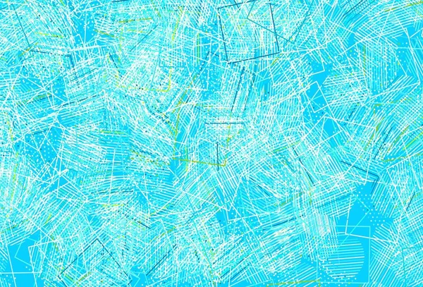 Синий Желтый Векторный Фон Треугольниками Кругами Кубиками Иллюстрация Набором Красочных — стоковый вектор
