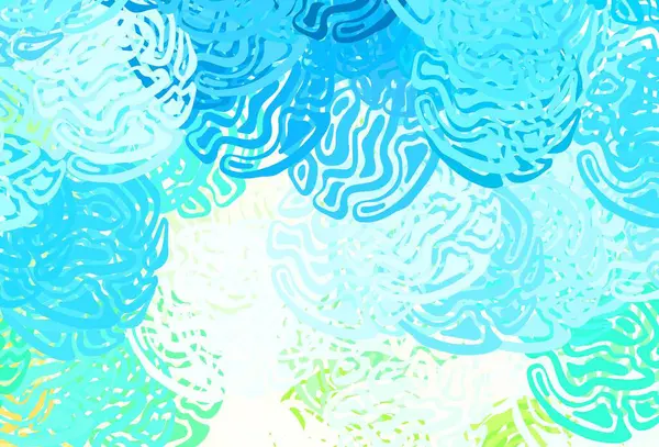 Bleu Clair Fond Vectoriel Jaune Avec Des Formes Abstraites Formes — Image vectorielle