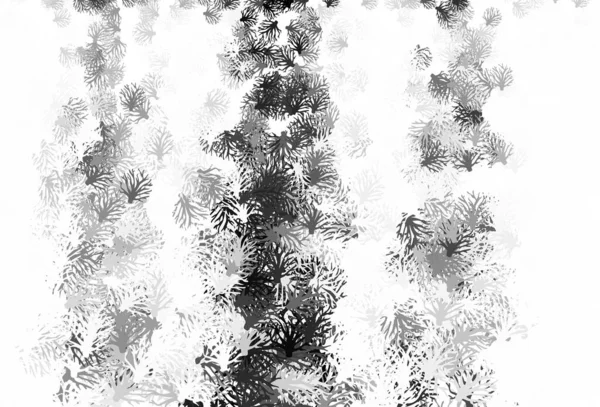 葉が付いているライトグレーベクトルドアバック 枝とドアスタイルでカラフルなイラスト 壁紙のパターン ぬり絵 — ストックベクタ