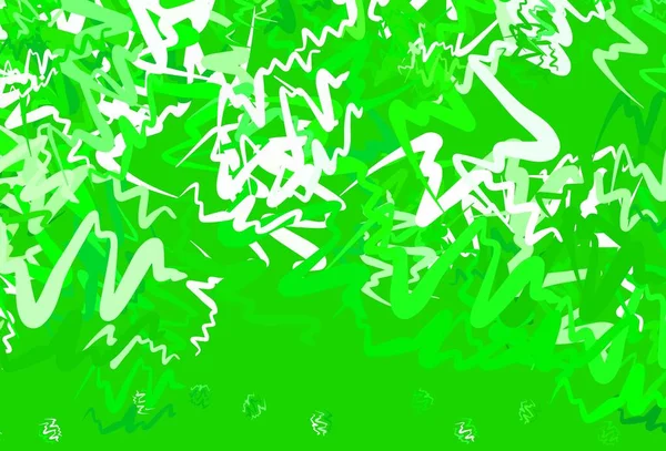 Hellgrüner Vektorhintergrund Mit Gebogenen Linien Kreative Illustration Halbtonstil Mit Farbverlauf — Stockvektor