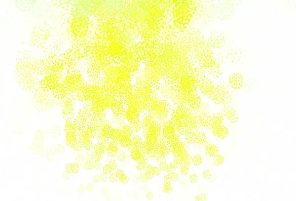 Verde Claro Fondo Vector Amarillo Con Formas Abstractas Ilustración Abstracta — Vector de stock