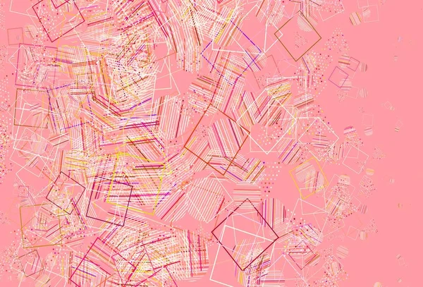 Светлый Многоцветный Векторный Фон Треугольниками Кругами Кубиками Декоративный Дизайн Абстрактном — стоковый вектор