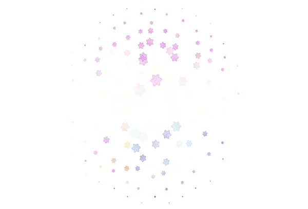 Modèle Abstrait Vectoriel Multicolore Clair Avec Des Fleurs Illustration Abstraite — Image vectorielle