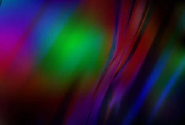 Темный Многоцветный Вектор Яркий Узор Новая Цветная Иллюстрация Стиле Размытости — стоковый вектор