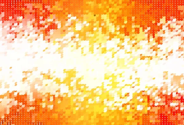 Textura Vectorial Naranja Claro Con Discos Ilustración Con Conjunto Círculos — Vector de stock