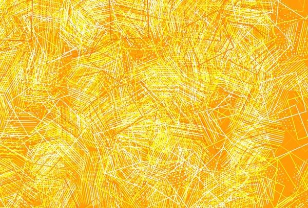 Fond Vectoriel Orange Clair Avec Triangles Cercles Cubes Illustration Avec — Image vectorielle