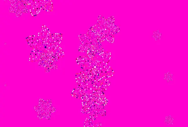 Світло Рожевий Векторний Каракулевий Фон Квітами Креативна Ілюстрація Розмитому Стилі — стоковий вектор