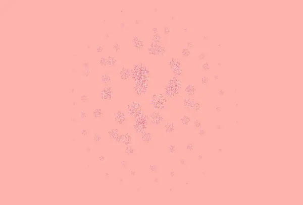 淡淡的粉红 绿色的矢量 典雅的花纹 白色背景花朵的装饰设计 横幅的纹理图案 — 图库矢量图片
