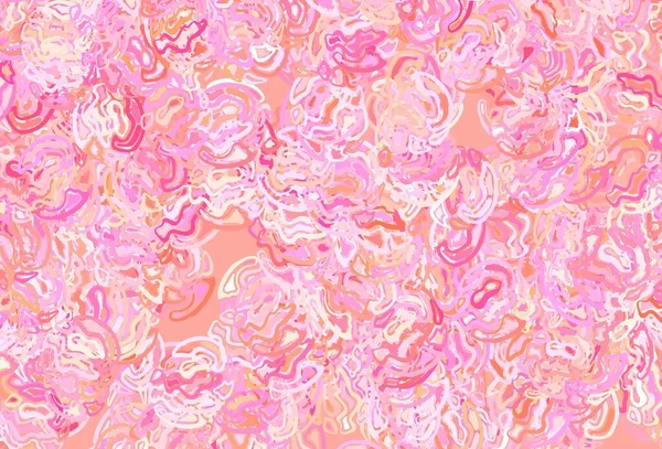 Rose Clair Fond Vectoriel Jaune Avec Des Formes Memphis Illustration — Image vectorielle