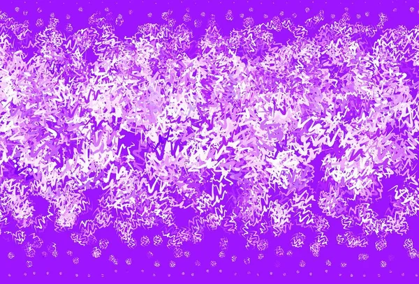 Light Purple Vector Pattern Bent Lines Creative Illustration Halftone Style — Stock Vector
