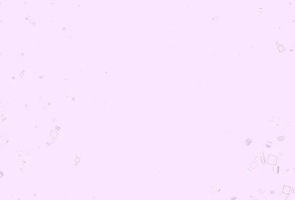 Светло Фиолетовый Вектор Искушают Кристаллами Кругами Скворечниками Иллюстрация Красочными Кругами — стоковый вектор