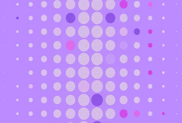 带有圆圈的浅紫色矢量模板 图解与一组闪亮的彩色抽象圈 招贴画设计 网站横幅设计 — 图库矢量图片