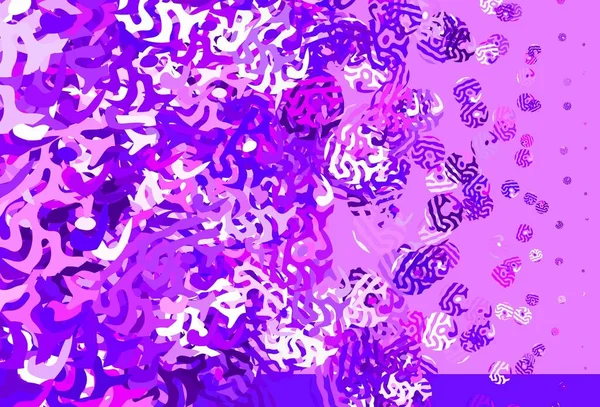 Светло Фиолетовый Розовый Мемфисом Декоративный Дизайн Абстрактном Стиле Случайными Формами — стоковый вектор