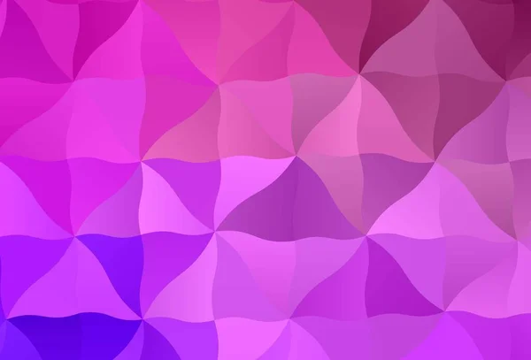 Motif Mosaïque Abstrait Violet Clair Vecteur Rose Illustration Abstraite Polygonale — Image vectorielle