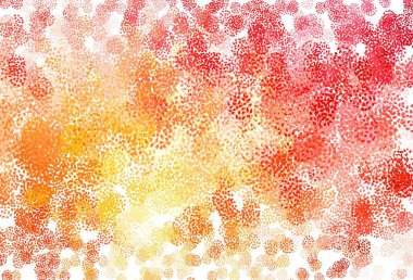 Açık kırmızı, rastgele şekilli sarı vektör deseni. Modern tarzda değişen renkli kaotik formlar. Web siteniz için basit tasarım.