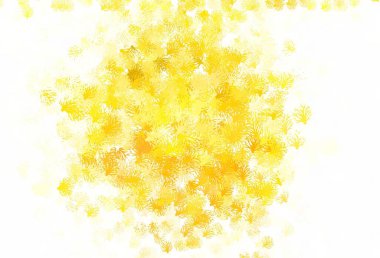 Açık kırmızı, dallı sarı vektör karalama deseni. Yaprakları ve dalları olan yepyeni renkli bir illüstrasyon. Tasarımınız için yeni şablon.