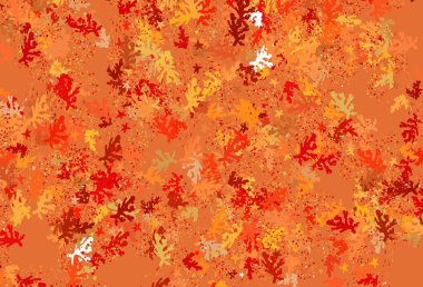 Açık kırmızı, rastgele şekilli sarı vektör deseni. Soyut tarzda rengarenk gradyan şekilleri olan bir resim. Kartvizitiniz için modern tasarım.