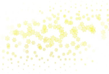 Çiçekli açık sarı vektör karalama deseni. Karalama tarzında çiçekli renkli bir çizim. Web siteniz için Doodle tasarımı.