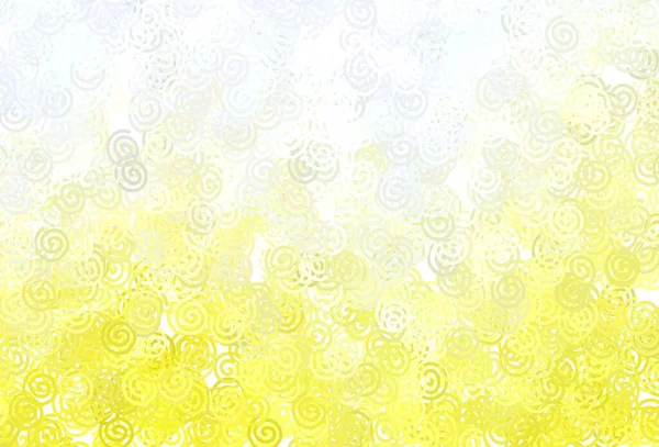 Fond Vectoriel Jaune Clair Avec Des Lignes Douces Illustration Abstraite — Image vectorielle