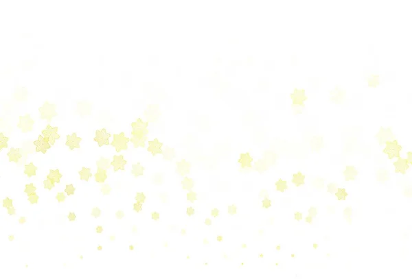 Светло Желтый Векторный Фон Цветами Цветы Градиентом Белом Фоне Ручной — стоковый вектор