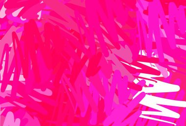 Düz çizgileri olan açık pembe vektör arkaplan. Çizgilerle modern geometrik soyut çizim. Reklamınız, posteriniz, afişiniz için en iyi tasarım.