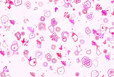 Açık mavi, soyut şekilli kırmızı vektör dokusu. Renkli rastgele şekillerle modern soyut illüstrasyon. İşiniz için en iyi akıllı tasarım.