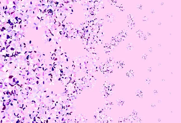 Шаблон Вектора Светло Розового Цвета Листьями Современная Геометрическая Абстрактная Иллюстрация — стоковый вектор