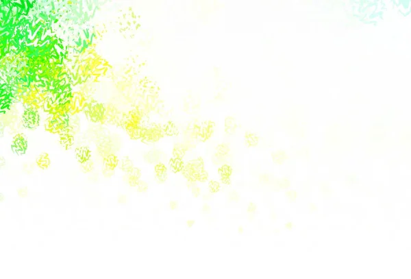 Hijau Muda Pola Vektor Kuning Dengan Garis Ilustrasi Abstrak Gradien - Stok Vektor
