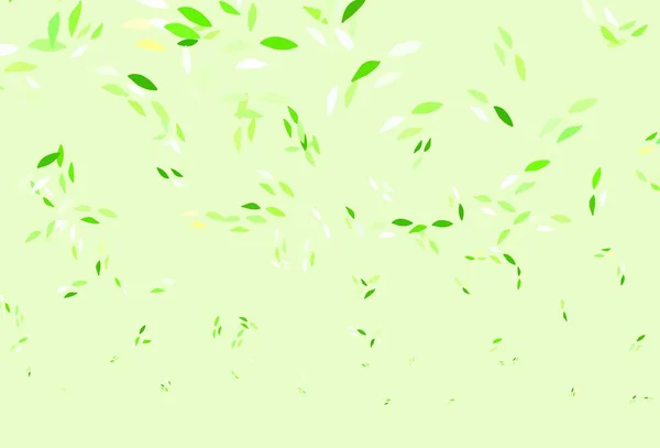 Açık Yeşil Vektör Arkaplanı Yapraklarla Karalıyor Parlak Renkli Çizimler Karalama — Stok Vektör
