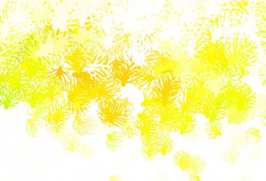 Açık yeşil, kırmızı vektör dallı karalama dokusu. Yapraklar ve dallarla bulanık şekilli yaratıcı illüstrasyon. Web siteleri ve pankartlar için desenli desen.