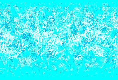 Açık mavi, eğri çizgileri olan yeşil vektör arkaplan. Basit bir şekilde yepyeni renkli bir tasvir. İş tasarımınız için soyut biçim.