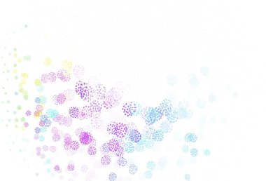 Açık mavi, soyut şekilli kırmızı vektör dokusu. Modern tarzda değişen renkli kaotik formlar. Duvar kağıtları için zarif tasarım.