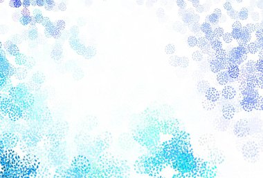 Kaotik şekilli açık mavi vektör şablonu. Soyut tarzda rengarenk gradyan şekilleri olan bir resim. Duvar kağıtları için zarif tasarım.