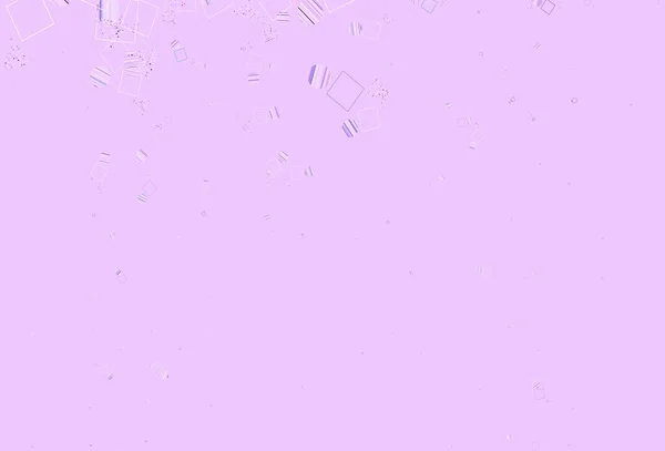 Світло Фіолетове Рожеве Векторне Компонування Колами Лініями Прямокутниками Ілюстрація Різнокольоровими — стоковий вектор