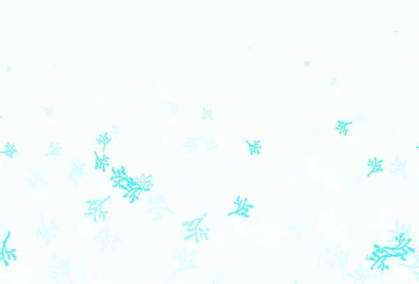 Светло Розовый Синий Вектор Ветвями Листья Ветви Градиентом Белом Фоне — стоковый вектор