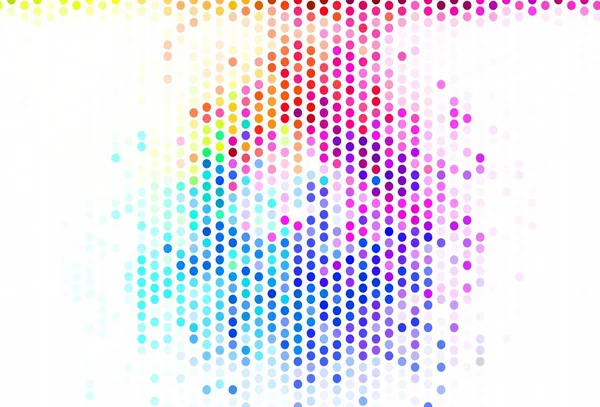 Diseño Vectorial Multicolor Luz Con Formas Círculo Ilustración Con Conjunto — Vector de stock