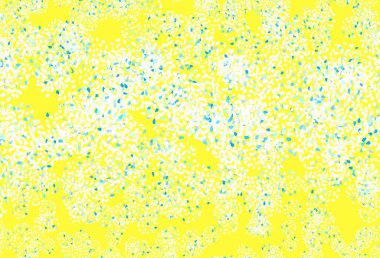 Açık mavi, soyut şekilli sarı vektör dokusu. Soyut tarzda rengarenk gradyan şekilleri olan bir resim. Web siteniz için basit tasarım.