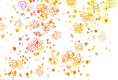 Memphis şekilli Light Multicolor vektör arkaplanı. Soyut gradyan şekilli basit renkli çizimler. Web siteniz için basit tasarım.