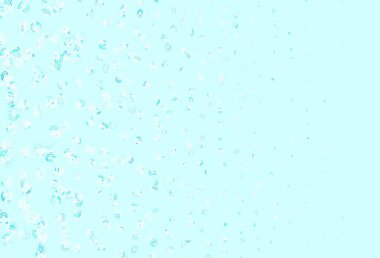 Açık mavi, daireli kırmızı vektör şablonu. Parlak renkli soyut çemberlerin olduğu bir resim. İş ilanınız için tasarım.